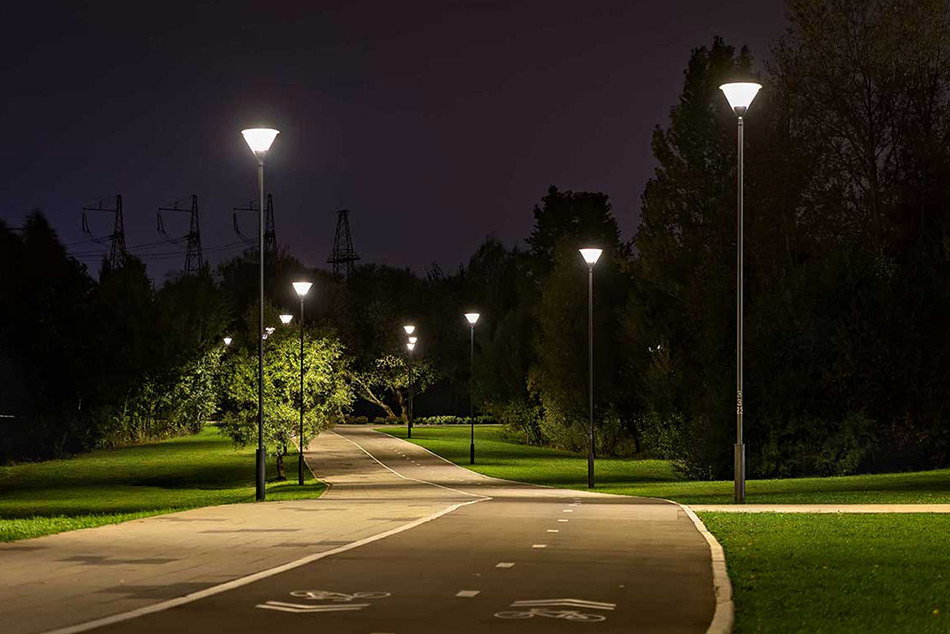 Използване на LED лампи за парково осветление