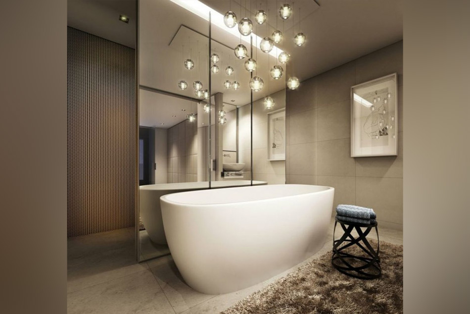 Полилеят в банята може да бъде очарователен акцент