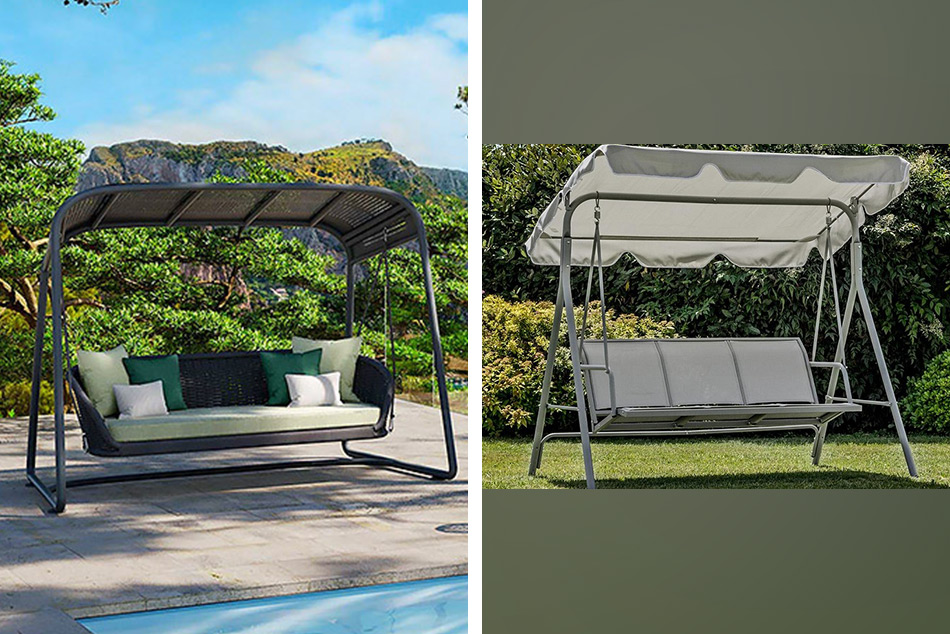 Алуминият е отличен избор за градинска люлка