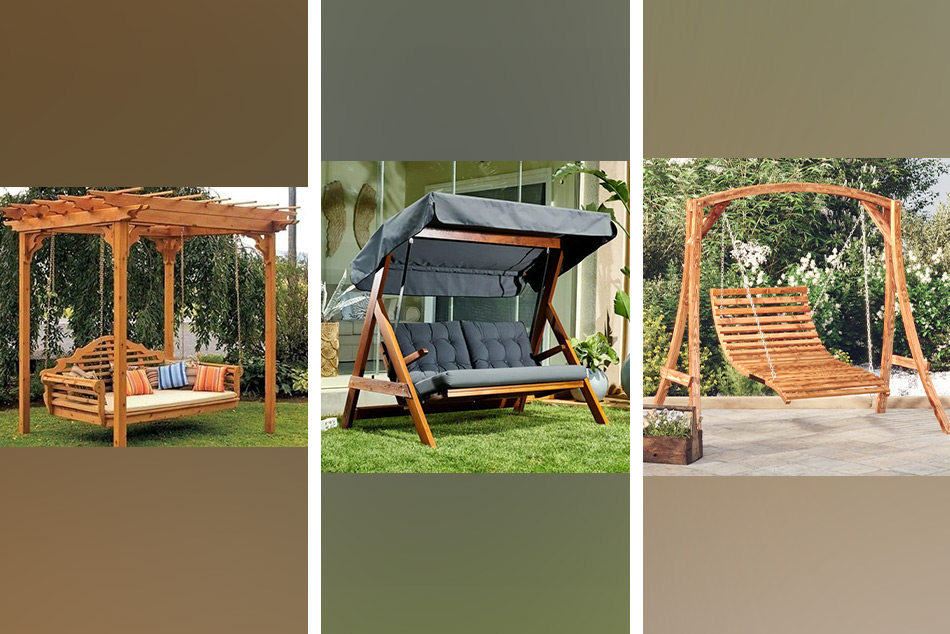 Градинските люлки от дърво имат неповторимо излъчване